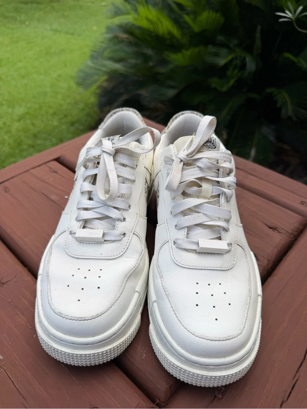 Nike Air Force 1 Pixel SE White Leopard Animal Print Sneakers Women’s 8.5